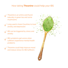 Load image into Gallery viewer, How taking Theanine could help with your IBS